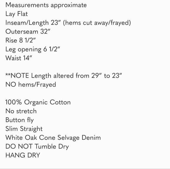 🐞NUDIE JEANS Grim Tim Dry Edged Selvage denim 28/26 Unisex (make an Offer!!) - Picture 8 of 8